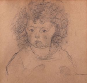 Umberto Boccioni - Fanciulla con i capelli ricci, (ritratto di Fiammetta Sarfatti)