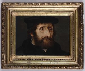 Ritratto di luterano  - Asta La dimora romana di Giorgio Forattini - Associazione Nazionale - Case d'Asta italiane