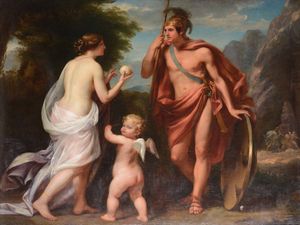 Kauffmann Angelica : Marte, Venere e Cupido  - Asta La villa di campagna di Leonardo Botta - Associazione Nazionale - Case d'Asta italiane