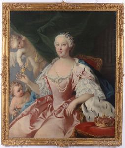 Amigoni Jacopo - Ritratto di Barbara di Braganza (Regina di Spagna)