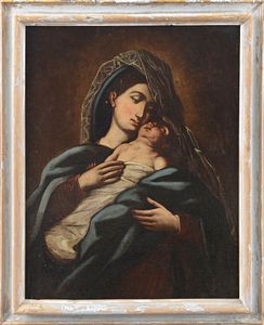 PITTORE DEL XVII SECOLO [] - Madonna con Bambino