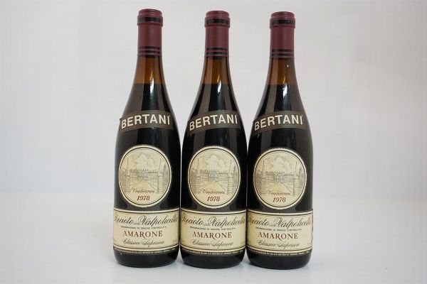 Amarone della Valpolicella Classico Superiore Bertani 1978  - Asta ASTA A TEMPO | Smart Wine & Spirits - Associazione Nazionale - Case d'Asta italiane
