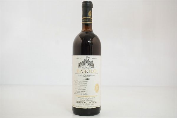 Barolo Falletto Etichetta Bianca Bruno Giacosa 1982  - Asta ASTA A TEMPO | Smart Wine & Spirits - Associazione Nazionale - Case d'Asta italiane