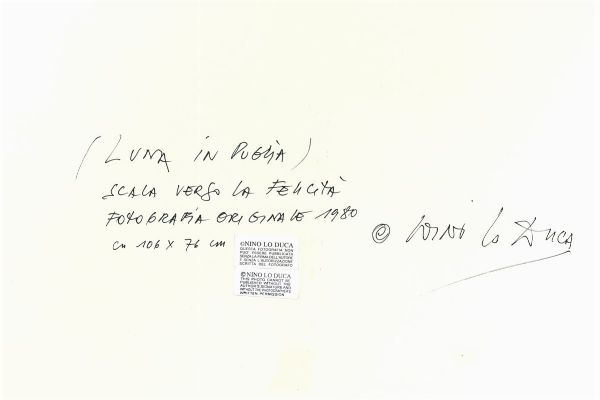 Lo Duca Nino : Luna in Puglia, scala verso la felicit Serie Le Lune di Nino Lo Duca  - Asta Asta a Tempo | Nino lo Duca - Associazione Nazionale - Case d'Asta italiane