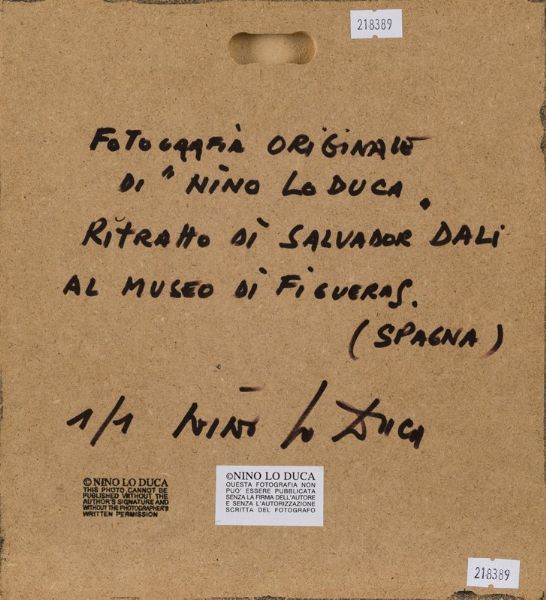 Lo Duca Nino : Ritratto surreale di Salvador Dal al Museo di Figueres, Spagna, 1974  - Asta Asta a Tempo | Nino lo Duca - Associazione Nazionale - Case d'Asta italiane