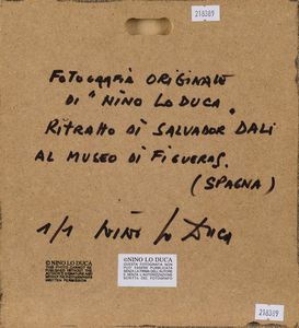 Lo Duca Nino : Ritratto surreale di Salvador Dal al Museo di Figueres, Spagna, 1974  - Asta Asta a Tempo | Nino lo Duca - Associazione Nazionale - Case d'Asta italiane