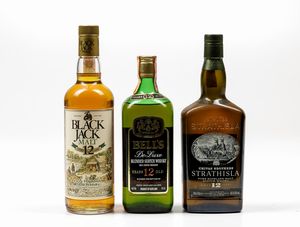 *Black Jack, Pure Highland Malt Whisky 12 years Chivas Brothers Strathisla, Pure Highland MaltScotch Whisky 12 years Bell's, Blended Scotch Whisky 12 years  - Asta Asta a Tempo | Vini - Associazione Nazionale - Case d'Asta italiane