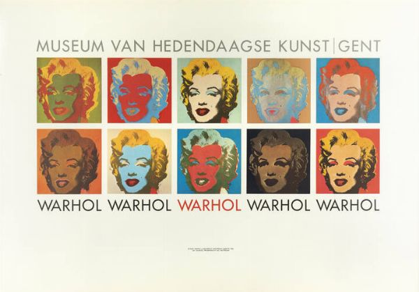 MANIFESTO : Andy Warhol  Museum Van Hedendaagse Kunst  Gent  1964  - Asta Asta di grafica - Associazione Nazionale - Case d'Asta italiane