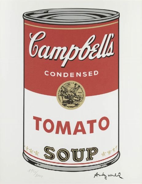 ANDY WARHOL USA 1927 - 1987 : Campbell's soup - Tomato  - Asta Asta di grafica - Associazione Nazionale - Case d'Asta italiane