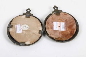 Due miniature con figura femminile entro cornici ovali  - Asta Argenti da Collezione - Antichi - Associazione Nazionale - Case d'Asta italiane