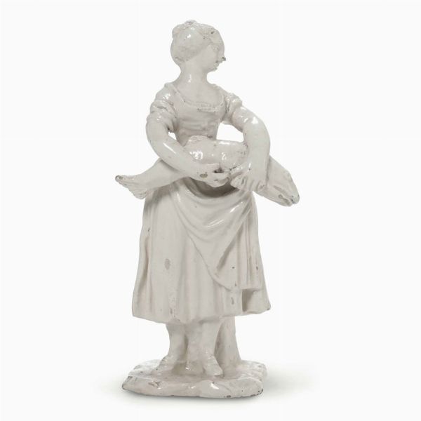 Figurina Savona, fine del XVIII - inizio del XIX secolo  - Asta Maioliche e Porcellane - Associazione Nazionale - Case d'Asta italiane