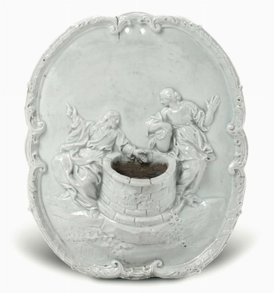 Acquasantiera Doccia, Manifattura di Carlo Ginori, 1750-1760  - Asta Maioliche e Porcellane - Associazione Nazionale - Case d'Asta italiane