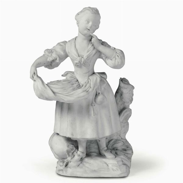 Figurina Francia, Vincennes o Svres, 1752-1760 circa  - Asta Maioliche e Porcellane - Associazione Nazionale - Case d'Asta italiane