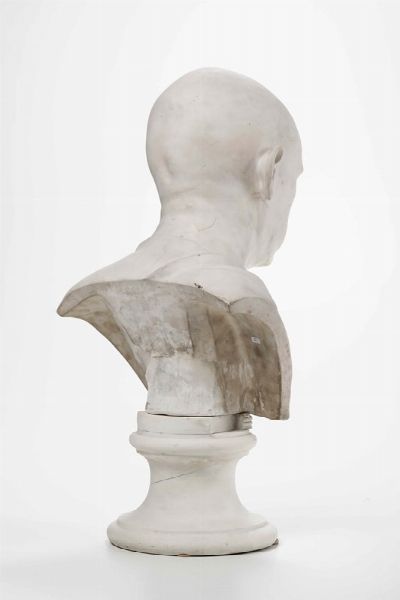 Busto di Scipione  Napoli, Real Fabbrica Ferdinandea, 1780 circa Modello di Francesco Celebrano  - Asta Maioliche e Porcellane - Associazione Nazionale - Case d'Asta italiane