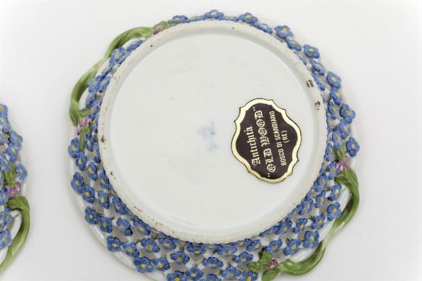 Coppia di piccoli cestini Meissen, met del XVIII secolo  - Asta Maioliche e Porcellane - Associazione Nazionale - Case d'Asta italiane