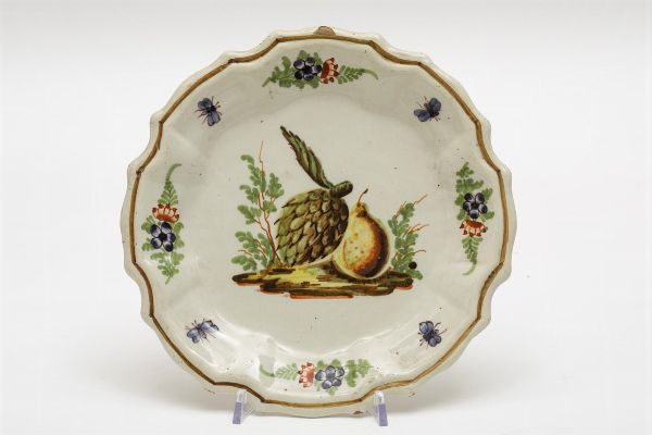 Coppia di piatti Lodi, 1775-1800  - Asta Maioliche e Porcellane - Associazione Nazionale - Case d'Asta italiane