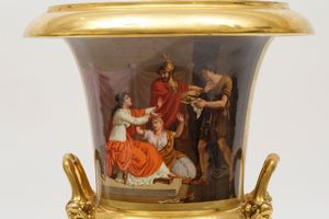 Grande vaso Probabilmente Italia, XIX o inizio XX secolo  - Asta Maioliche e Porcellane - Associazione Nazionale - Case d'Asta italiane