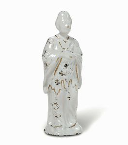 Figurina di dignitaria cinese Milano, Fabbrica di Felice Clerici, 1760-1788  - Asta Maioliche e Porcellane - Associazione Nazionale - Case d'Asta italiane