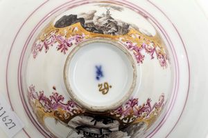 Tazza con piattino Meissen, 1735 circa  - Asta Maioliche e Porcellane - Associazione Nazionale - Case d'Asta italiane
