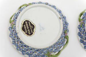 Coppia di piccoli cestini Meissen, met del XVIII secolo  - Asta Maioliche e Porcellane - Associazione Nazionale - Case d'Asta italiane