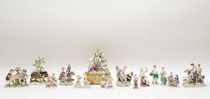 Coppia di figurine Giove e Nettuno Meissen, met del XVIII Secolo  - Asta Maioliche e Porcellane - Associazione Nazionale - Case d'Asta italiane