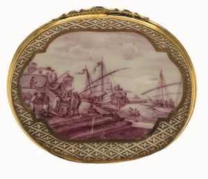 Tabacchiera Meissen, 1735-1740 circa  - Asta Maioliche e Porcellane - Associazione Nazionale - Case d'Asta italiane