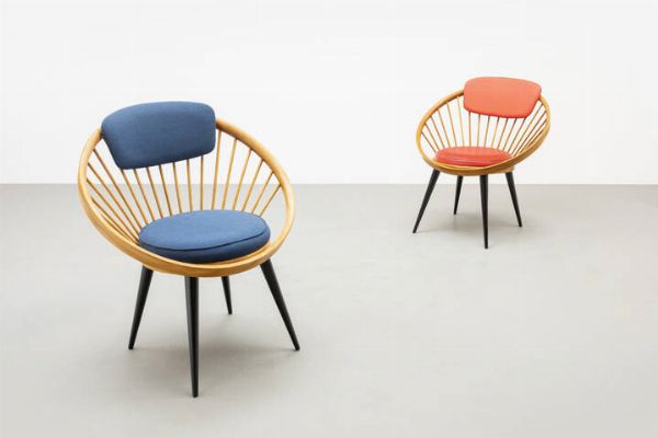 YNGVE EKSTROM : Poltroncina mod. Circle Chair  - Asta Asta 175 Design - Associazione Nazionale - Case d'Asta italiane