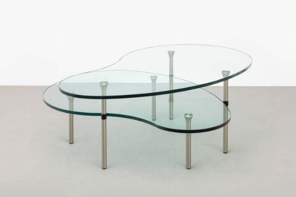 ENZO MARI : Coppia di tavolini della serie Ambo  - Asta Asta 175 Design - Associazione Nazionale - Case d'Asta italiane