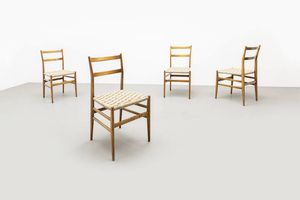 GIO PONTI - Quattro sedie mod. Leggera