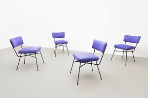 BBPR (BANFI  BELGIOIOSO  PERESSUTTI  ROGERS) : Quattro sedie mod Elettra  - Asta Asta 175 Design - Associazione Nazionale - Case d'Asta italiane