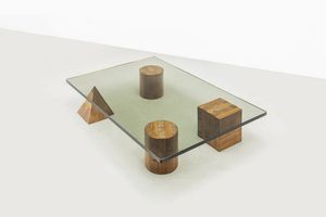 MASSIMO VIGNELLI : Tavolino mod. Metafora  - Asta Asta 175 Design - Associazione Nazionale - Case d'Asta italiane