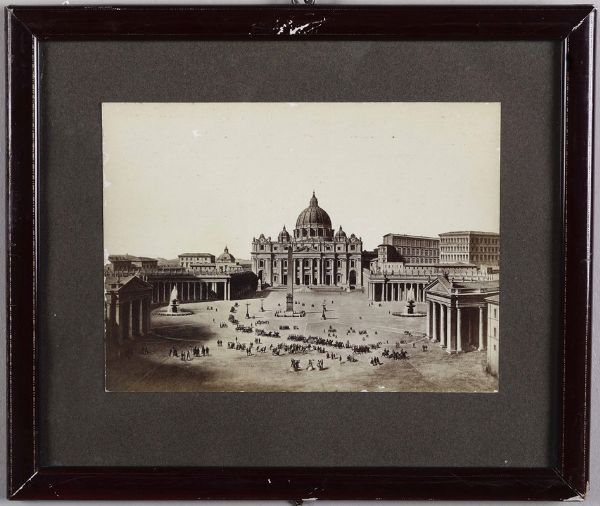 Piazza San Pietro, fine XIX secolo  - Asta Asta a Tempo | Fotografia - Associazione Nazionale - Case d'Asta italiane