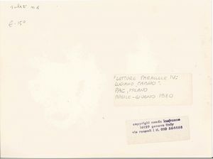 Lanfranco Nanda : Letture parallele IV: Luciano Fabro, PAC, Milano, Aprile - Giugno 1980  - Asta Asta a Tempo | Fotografia - Associazione Nazionale - Case d'Asta italiane