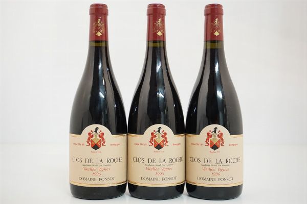 Clos de la Roche Cuvée Vieilles Vignes Domaine Ponsot 1996  - Asta Vini Pregiati e Distillati da Collezione - Associazione Nazionale - Case d'Asta italiane