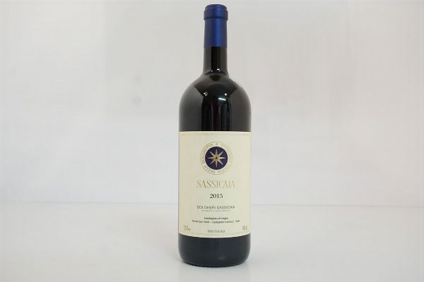 Sassicaia Tenuta San Guido 2015  - Asta Vini Pregiati e Distillati da Collezione - Associazione Nazionale - Case d'Asta italiane