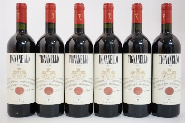 Tignanello Antinori 2003  - Asta Vini Pregiati e Distillati da Collezione - Associazione Nazionale - Case d'Asta italiane