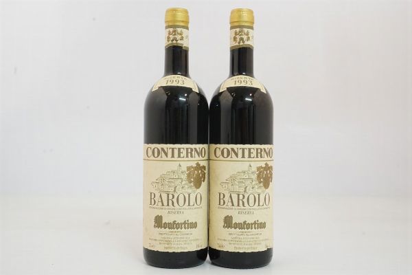 Barolo Monfortino Riserva Giacomo Conterno 1993  - Asta Vini Pregiati e Distillati da Collezione - Associazione Nazionale - Case d'Asta italiane