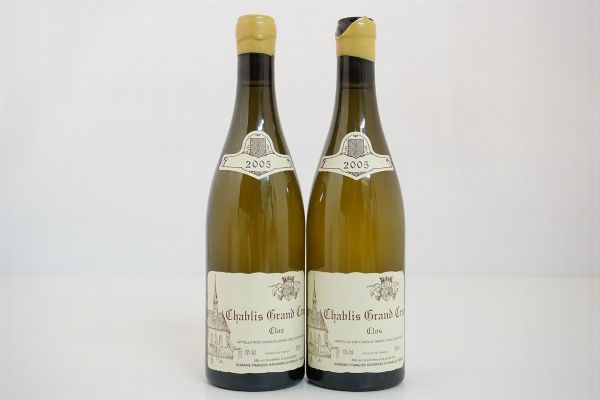 Chablis Clos Domaine Raveneau 2005  - Asta Vini Pregiati e Distillati da Collezione - Associazione Nazionale - Case d'Asta italiane