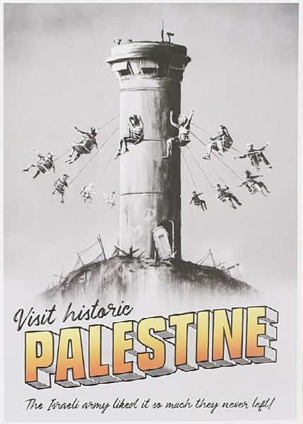 Banksy : Visit Historic Palestine  - Asta ASTA A TEMPO DI GRAFICA E ARTE MODERNA E CONTEMPORANEA - Associazione Nazionale - Case d'Asta italiane