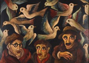 Giuseppe Serafini - Figure e uccelli