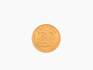 Una moneta da 100 Pesos  - Asta Gioielli, Orologi e Monete d'Oro - Associazione Nazionale - Case d'Asta italiane