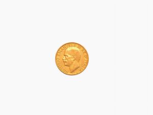 Una moneta 20 Lire Fascetto, Vittorio Emanuele III (1900-1943)  - Asta Gioielli, Orologi e Monete d'Oro - Associazione Nazionale - Case d'Asta italiane