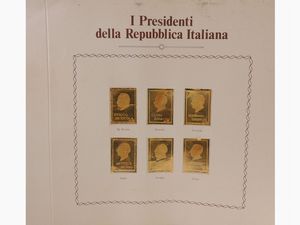 Sei francobolli in oro 999,9/  - Asta Gioielli, Orologi e Monete d'Oro - Associazione Nazionale - Case d'Asta italiane