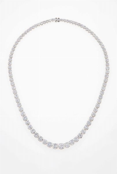 Rivire con diamanti taglio brillante per ct 38.50 circa  - Asta Fine Jewels - Associazione Nazionale - Case d'Asta italiane