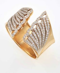 Boucheron Paris. Bracciale con diamanti taglio brillante  - Asta Fine Jewels - Associazione Nazionale - Case d'Asta italiane