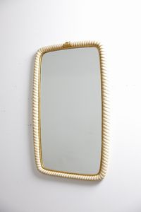 BORSANI OSVALDO (1911 - 1985) : Grande specchio da parete anni Quaranta.  - Asta ASTA 306 - DESIGN (Online) - Associazione Nazionale - Case d'Asta italiane