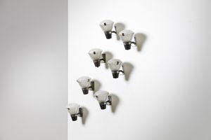 GARDELLA IGNAZIO (1905 - 1999) : Sette lampade da parete LP6  produzione Azucena, anni Sessanta.  - Asta ASTA 306 - DESIGN (Online) - Associazione Nazionale - Case d'Asta italiane
