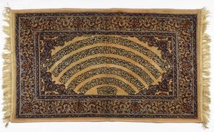 Arte Islamica - Tessuto da muro stampato con calligrafia religiosaIran, seconda met XX secolo