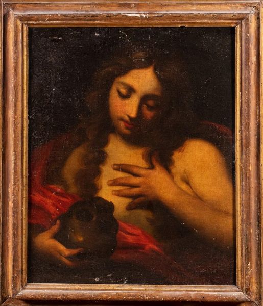 Francesco Botti : Maddalena penitente  - Asta Dipinti e Disegni Antichi, Arte del XIX Secolo - Associazione Nazionale - Case d'Asta italiane