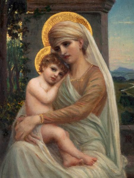 Napoleone Parisani : Madonna con Bambino  - Asta Dipinti e Disegni Antichi, Arte del XIX Secolo - Associazione Nazionale - Case d'Asta italiane